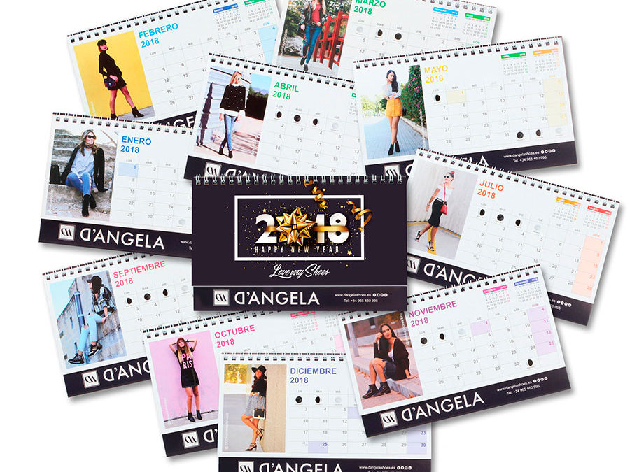 Las influencers femeninas del momento – Calendario D´Angela 2018